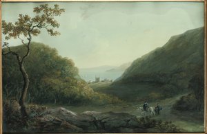 Penrhyn Castle, poblíž Bangor, Gwynedd, Severní Wales, před rokem 1820 od Catherine Maria Bury