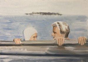02.05.20 Měla ho ráda, 2020 (olej na papíře) od Cathy Lomax
