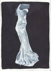 Elsie, 2012 (olej a akryl na papíře) od Cathy Lomax