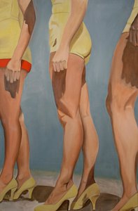 Nohy, 2007 (olej na plátně) od Cathy Lomax