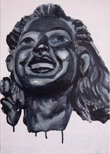 Veselé panny: Olivia, 2017 (olej na plátně) od Cathy Lomax