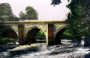 Most přes řeku Derwent, Matlock, Derbyshire, 1926.