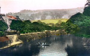 Řeka Derwent v Matlock, Derbyshire, 1926.