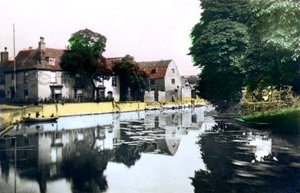 Řeka Ouse v Ely, Cambridgeshire, 1926.