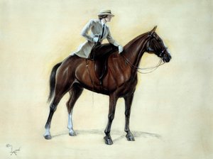 Elegantní kavalír stoupající do Amazonie. Kresba Cecila Aldina (1870-1935) Soukromá sbírka 19. století od Cecil Charles Windsor Aldin