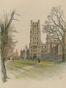 Katedrála v Ely od Cecil Charles Windsor Aldin