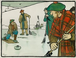 Staré anglické sporty a hry: Curling od Cecil Charles Windsor Aldin