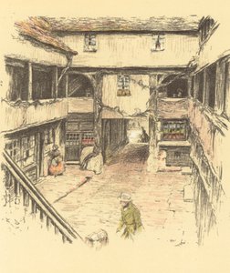 The New Inn, Gloucester od Cecil Charles Windsor Aldin
