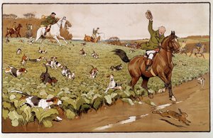 Akvarel od Cecila Aldina (1870-1935) Soukromá sbírka z 19. století od Cecil Charles Windsor Aldin
