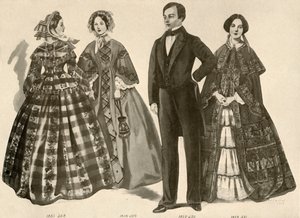 Oděv z let 1850-1856, 1907, 1937.
