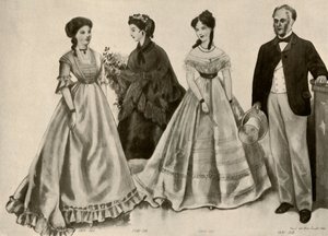 Oděv z let 1860-1870, 1907, 1937.