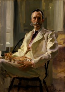 Muž s kocourem Henry Sturgis Drinker, 1898.