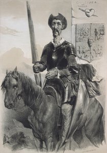 D. Quijote de la Mancha. 1856 (litografie)