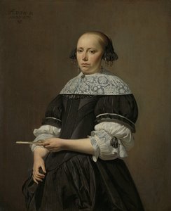 Portrét Elisabeth van Kessel, 1671 od Cesar Boetius van Everdingen