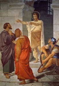 Saint John Baptist na prahu vězení, Cesare Maccari (1840-1919), kaple Saint John Baptist, Katedrála Nanebevzetí Panny Marie, Siena (Seznam světového dědictví UNESCO