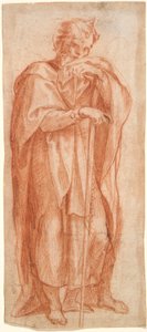 Eleazar, studie pro fresku v Sixtinské kapli, Santa Maria Maggiore, Řím