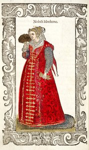 Moderní šlechtici. Od: De gli habiti ancient et modern, 1598