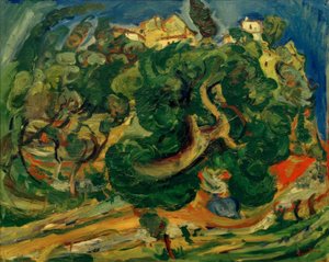 Ch. Soutine, krajina na jihu Francie od Chaim Soutine