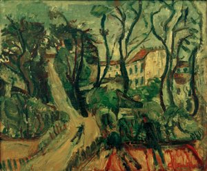 Ch. Soutine, Krajina s domy od Chaim Soutine