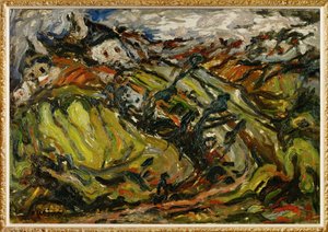 Domy v Ceretu (malba na plátně) od Chaim Soutine