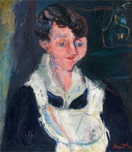 La Soubrette (Čekatelka), cca 1933 (olej na plátně) od Chaim Soutine