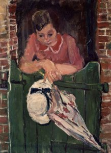 ŽENA SE SLUNEČNÍKEM - 20. STOLETÍ - FRANCOUZSKÝ EXPRESIONISMUS od Chaim Soutine