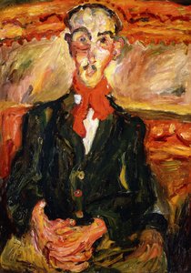 Muž v červeném šátku; Muž v červeném šátku, kolem roku 1921 od Chaim Soutine