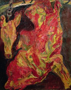 Side of Beef and Telecí hlava, 1925 od Chaim Soutine