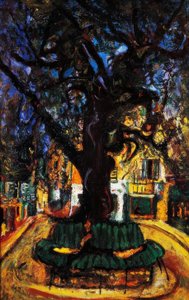 Malé náměstí ve Vence, 1929, od Chaim Soutine