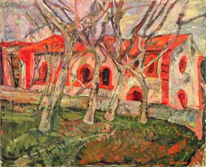 Červený kostel od Chaim Soutine