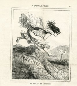 Ilustrace Cham (1819-1879) v Le Charivari od Amédée de Noé