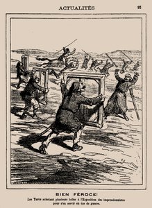 Divoký! Turci koupili několik děl na výstavě impresionistů..., 1877.