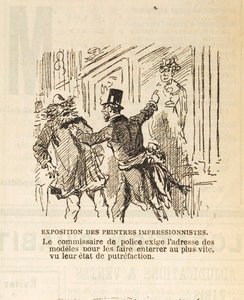 Policejní komisař požaduje adresy modelů, aby byly pohřbeny..., 1877.