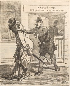 Paní, není radno vstupovat!. Le Charivari, 16. dubna 1877, 1877.