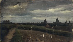 Celkový pohled na Paříž z Gobelins od Charles Emile Cuisin