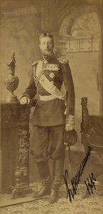 Constantin Constantinovič de Russie - Portrét velkovévody Constantine Constantinoviče Ruska (1858-1915), Bergamasco, Charles (Karl) (1830-1896). Foto albuminu od Charles Bergamasco