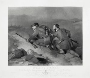 Krádež pochodu, vyrytý Edwardem Burtonem od Charles (after) Landseer