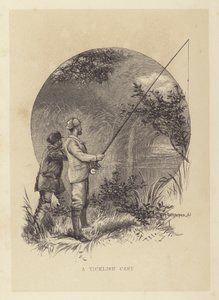 Rybaření: lechtivé obsazení (litho) od Charles (after) Whymper