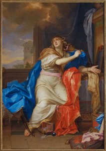 Sainte Madeleine repentante renonce a toutes les vanites de la vie - Svatá Marie Magdaléna se zříká všech radostí života...