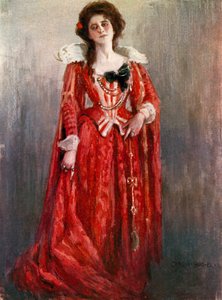 Dvanáctá noc: Hraběnka Olivia, slečna Maud Jeffries (barevné lito) od Charles A. Buchel