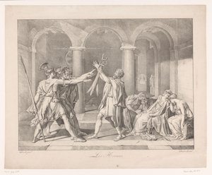 Eed of the Horatii Les Horaces (název na objektu) od Charles Achille D