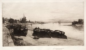 Bahenní čluny na Temži, 1883.