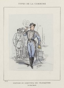 Kostým ředitele telegrafů, občan Pauvert od Charles Albert d Arnoux Bertall