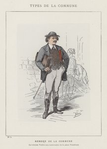 Člen magistrátu, občan Valles na barikádách Place Vendome od Charles Albert d Arnoux Bertall