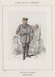 Námořní důstojník, velitel Durassier od Charles Albert d Arnoux Bertall