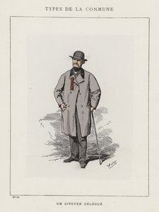 Občanský delegát od Charles Albert d Arnoux Bertall