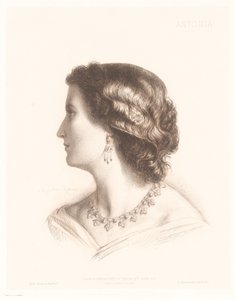 Portrét italské ženy Antonia. (název na objektu) Portréty italských žen (název série)