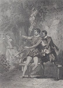 Paní z Monsoreau La Dame de Monsoreau, 1830-73. od Charles Amedee Colin