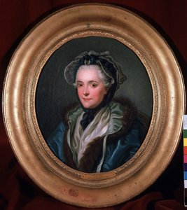 Portrét Marie-Louise-Nicole (Marie Louise Nicole), vévodkyně z Enville (Anville) (1716-1797). Obraz Charlese Amedee Philippe van Loo (1719-1795)