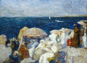 Na pláži, Dieppe; Na pláži, Dieppe, 1907 od Charles Andre Fridit